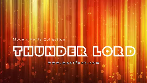 「Thunder-Lord」字体排版图片