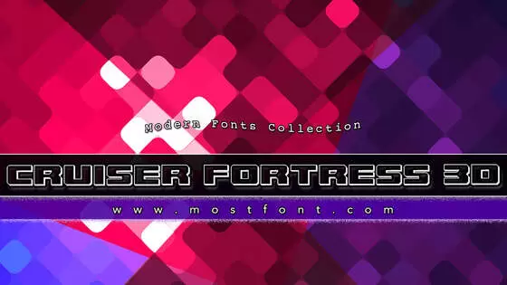 Typographic Design of Cruiser-Fortress-3D