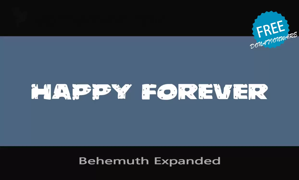 「Behemuth-Expanded」字体效果图
