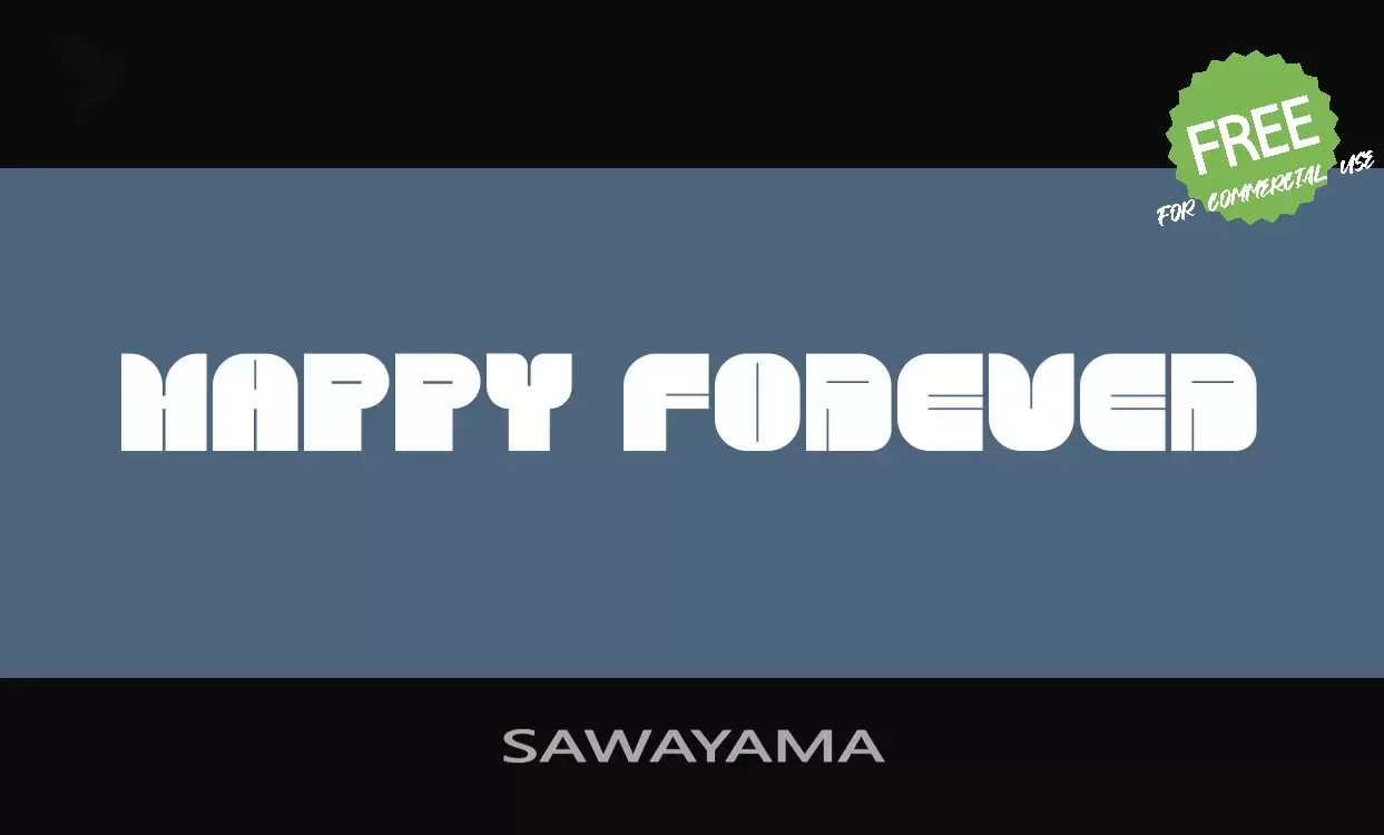 Sample of SAWAYAMA