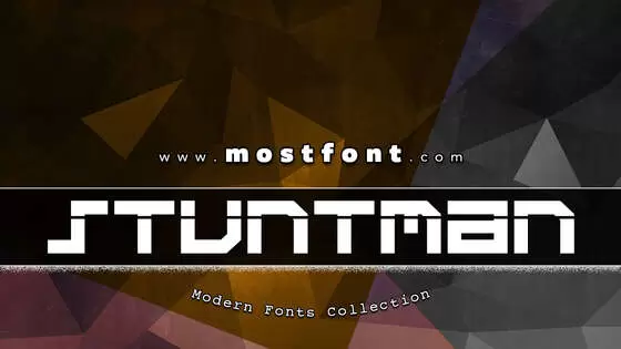 Typographic Design of Stuntman-Laser