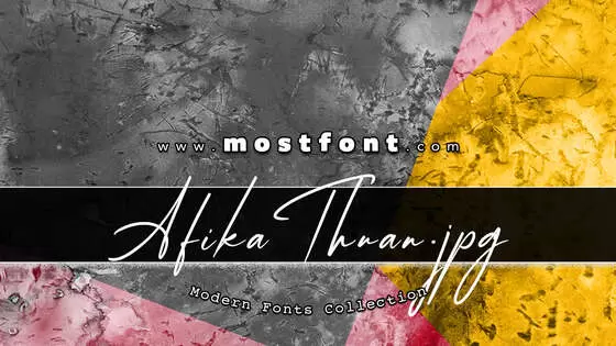 Typographic Design of AfikaThuan