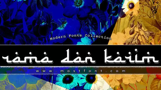 Typographic Design of Rama-Dan-Karim
