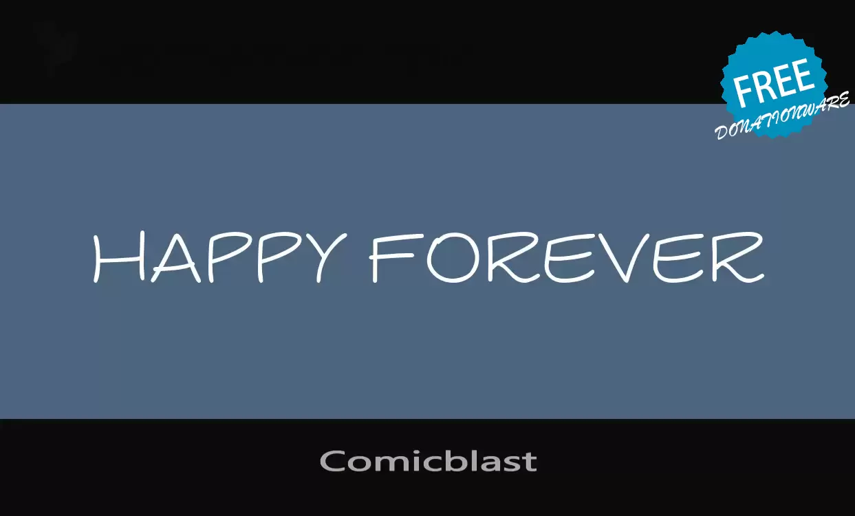 Font Sample of Comicblast