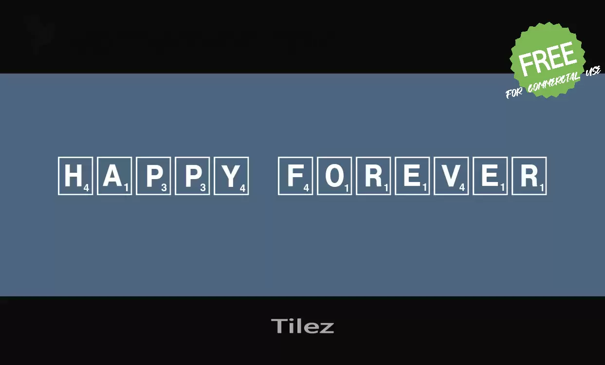 「Tilez」字体效果图
