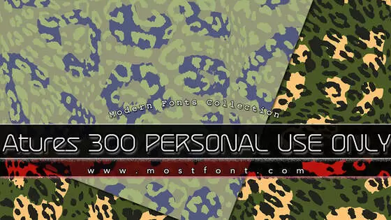 「Atures-300-PERSONAL-USE-ONLY」字体排版图片