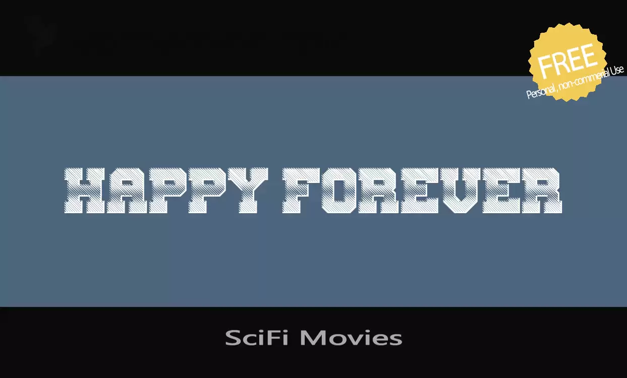 「SciFi-Movies」字体效果图