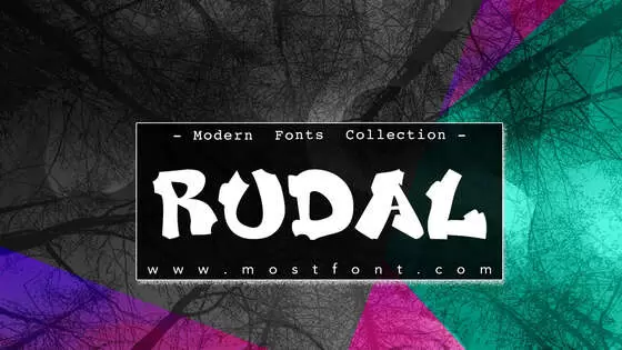 「RUDAL」字体排版图片