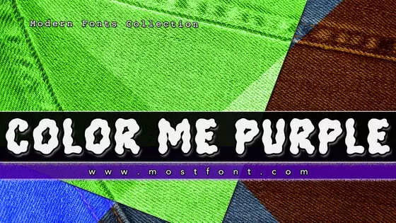 「Color-Me-Purple」字体排版图片