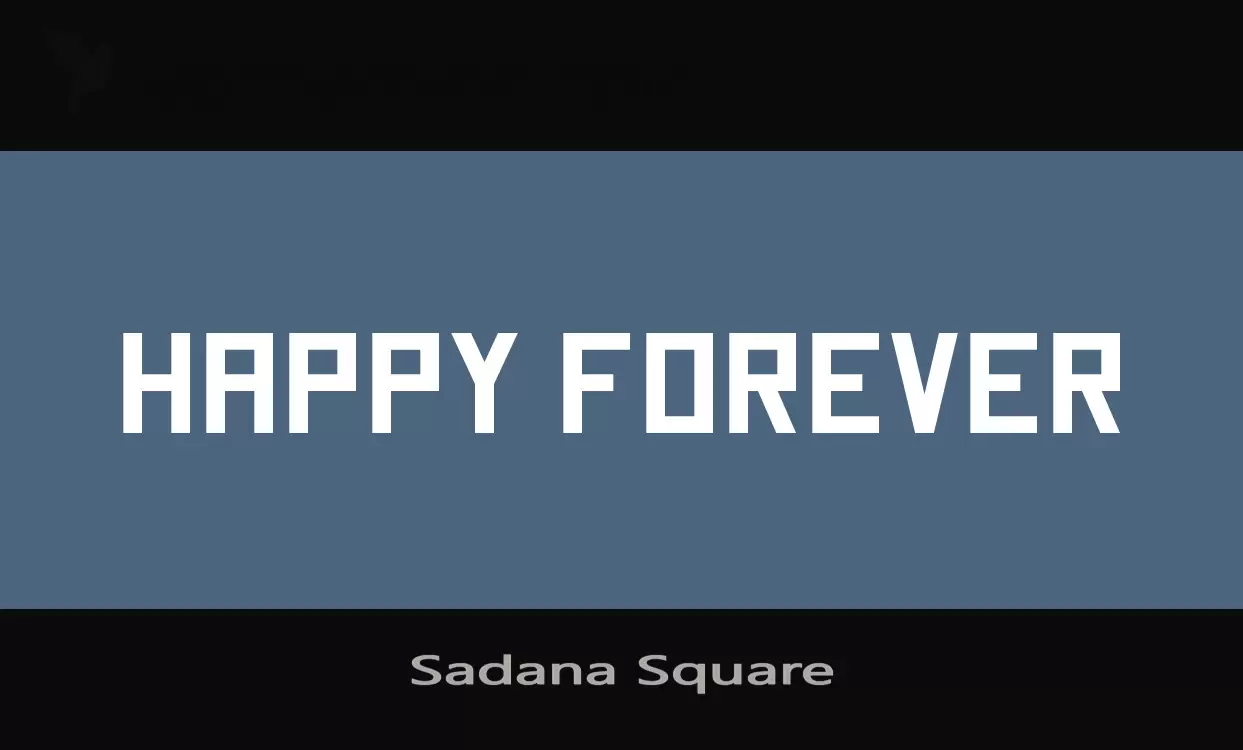 「Sadana-Square」字体效果图