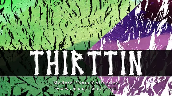 Typographic Design of THIRTTIN