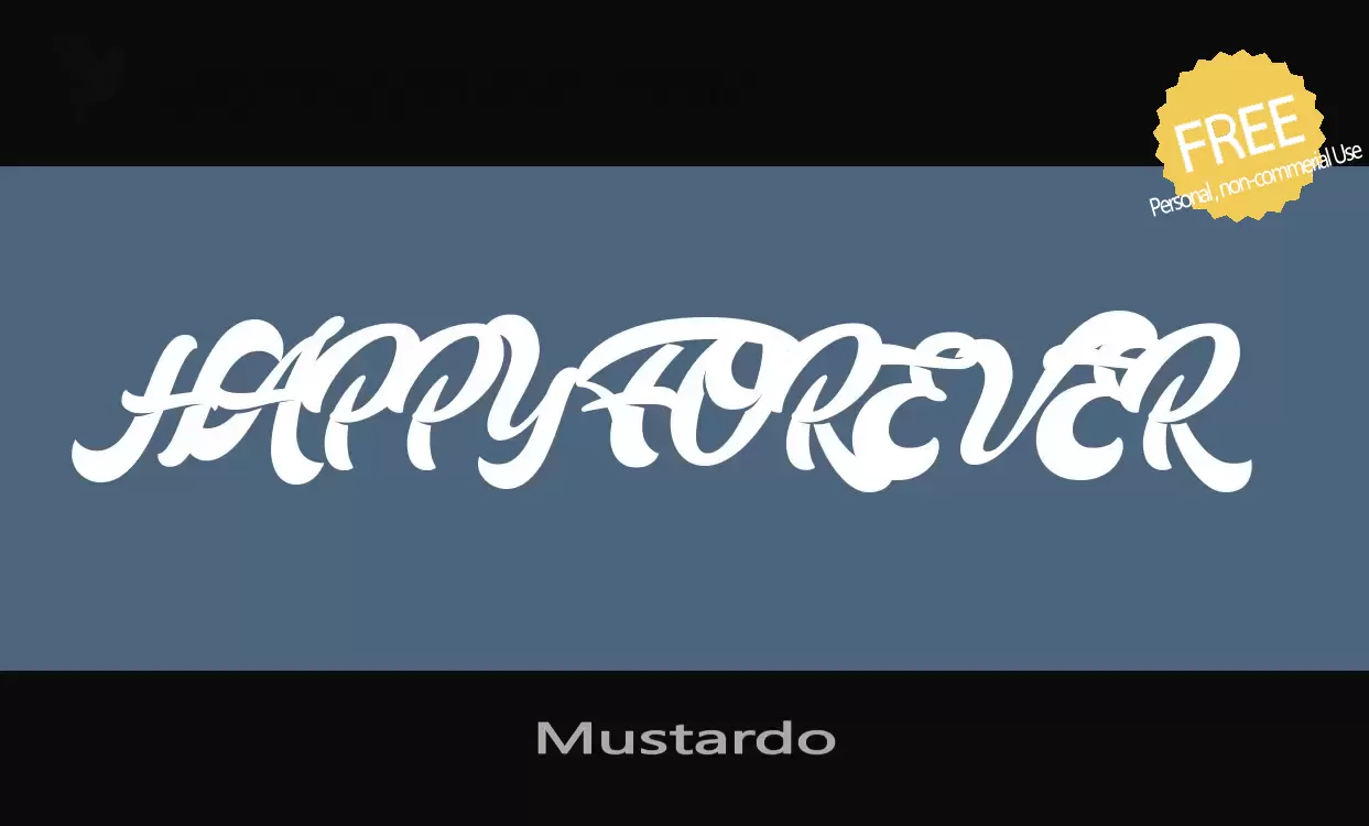 「Mustardo」字体效果图
