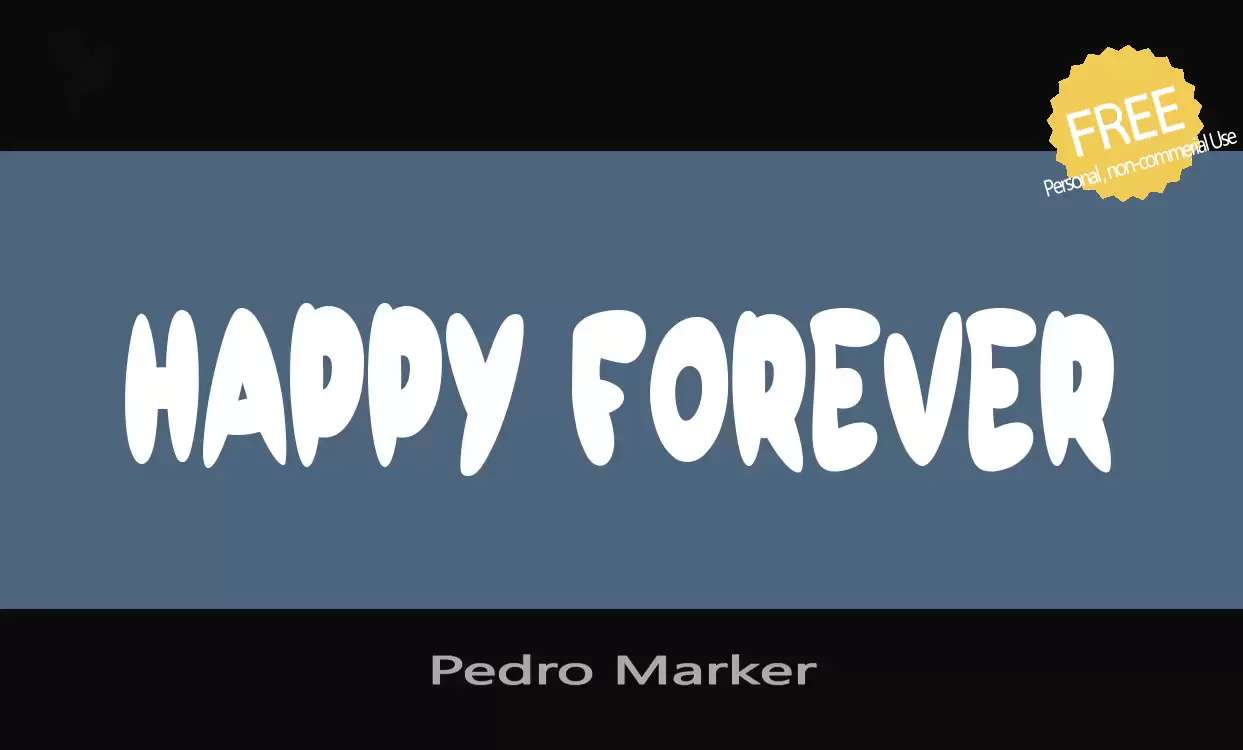 「Pedro-Marker」字体效果图