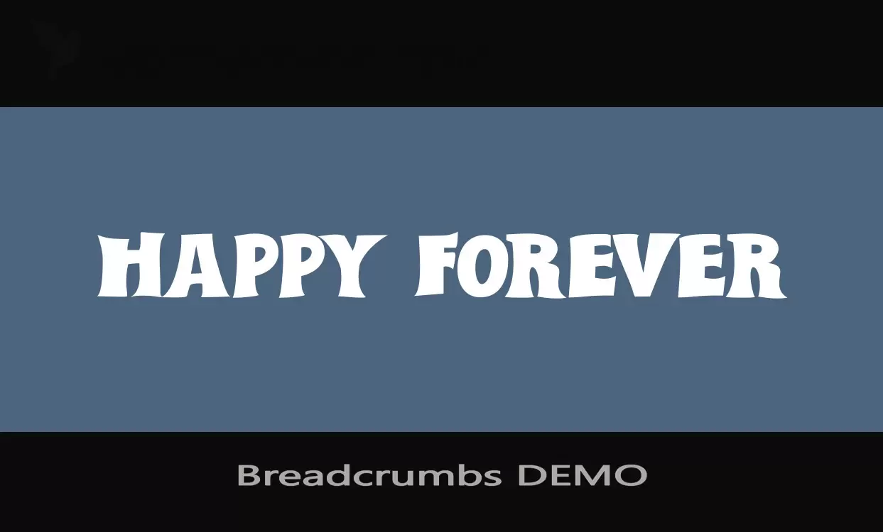Font Sample of Breadcrumbs-DEMO
