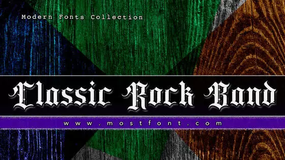 Typographic Design of Classic-Rock-Band