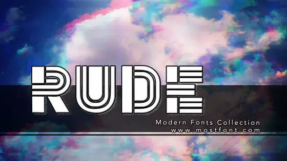 Typographic Design of Rude