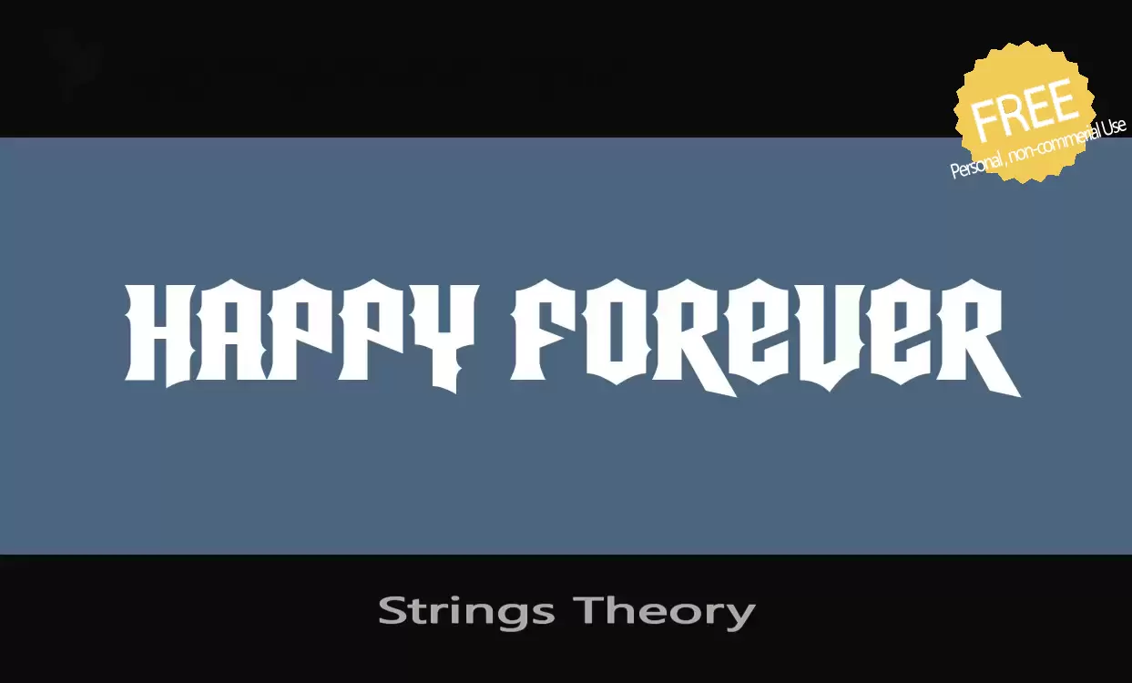 「Strings-Theory」字体效果图