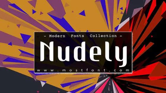 Typographic Design of Nudely-Regular-One-Demo-Version