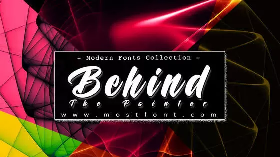 「Behind-The-Painter」字体排版图片