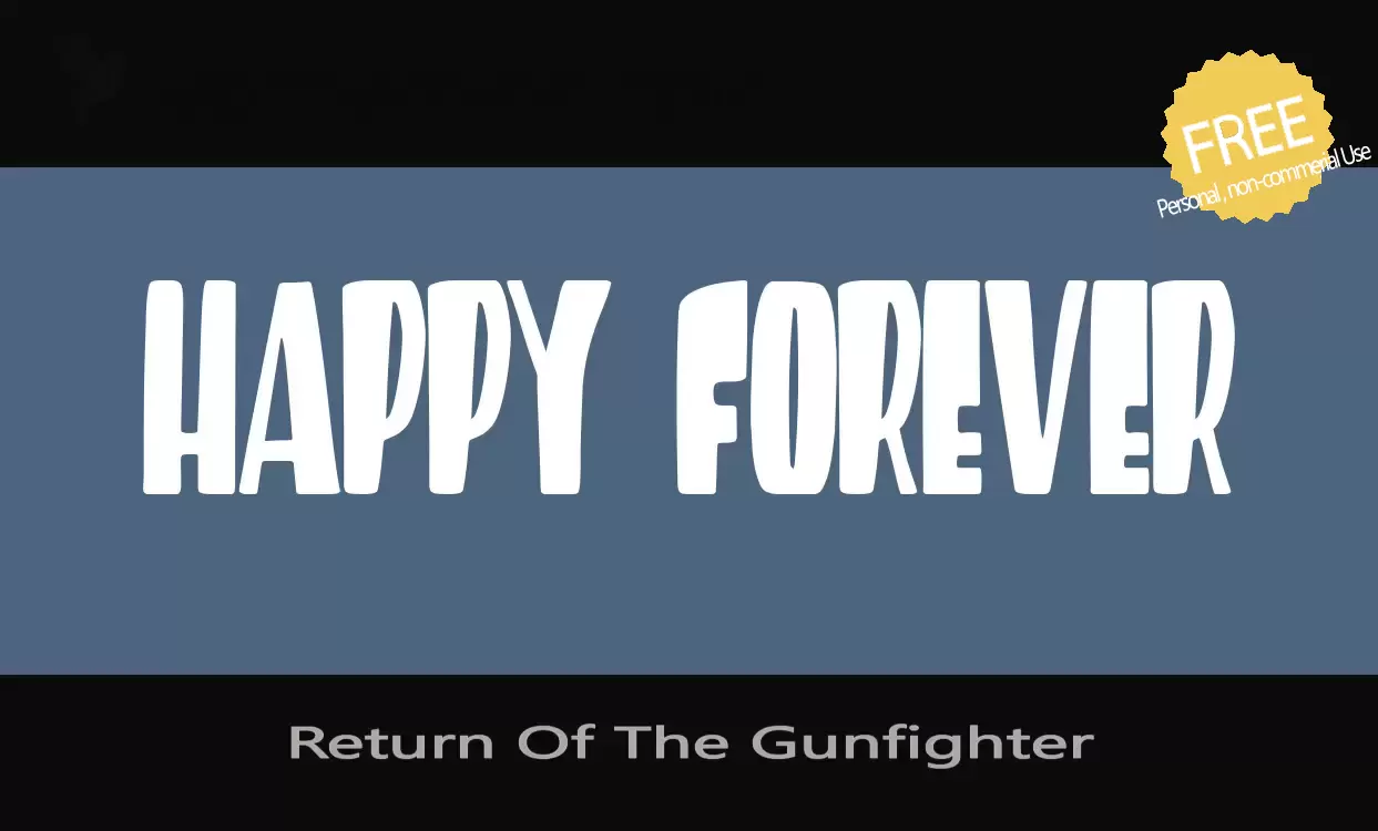 「Return-Of-The-Gunfighter」字体效果图