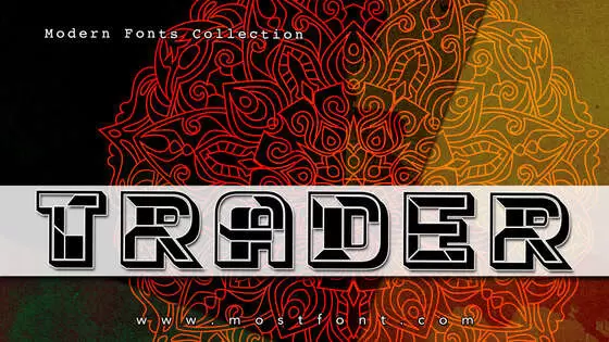 「Trader」字体排版图片