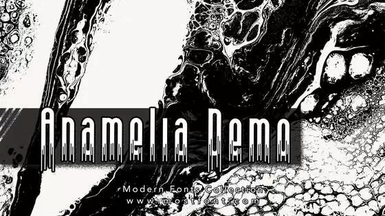 「Anamelia-Demo」字体排版图片