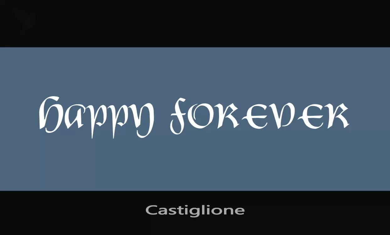 「Castiglione」字体效果图