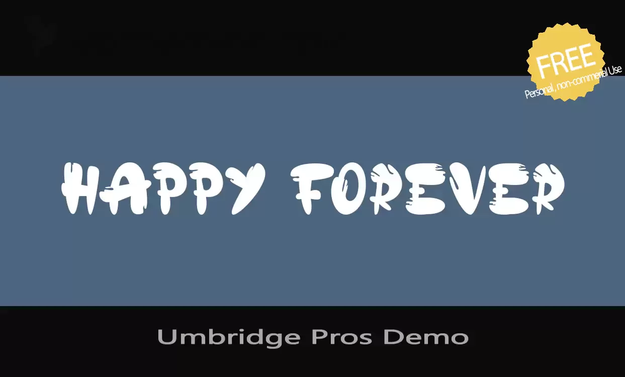 「Umbridge-Pros-Demo」字体效果图