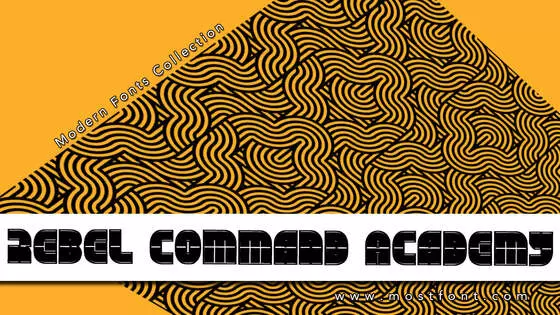Typographic Design of Rebel-Command-Academy