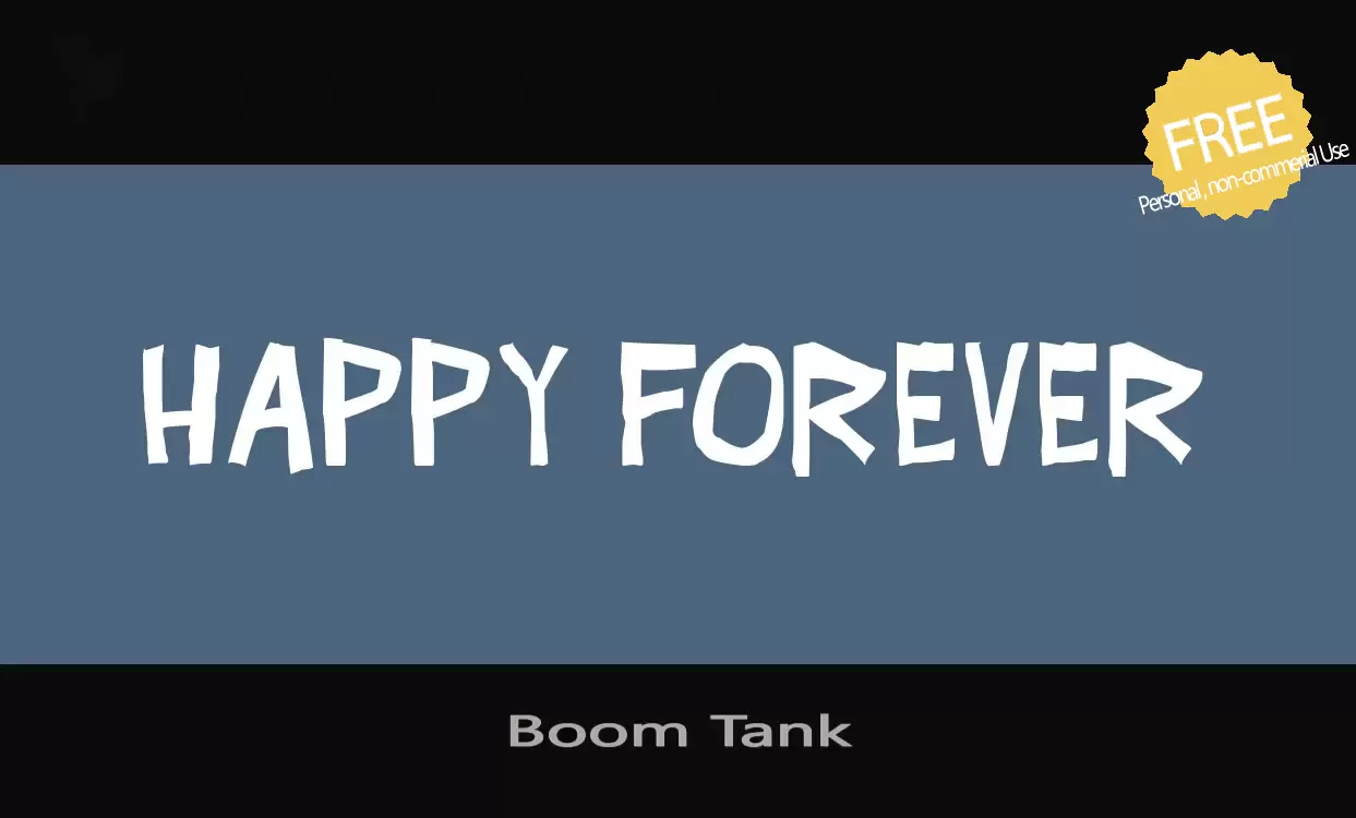 「Boom-Tank」字体效果图