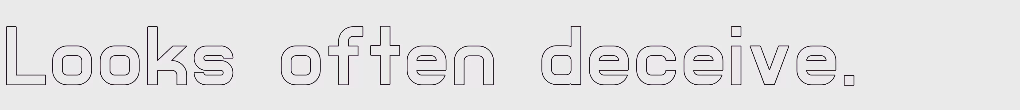 「Outlined」字体效果图