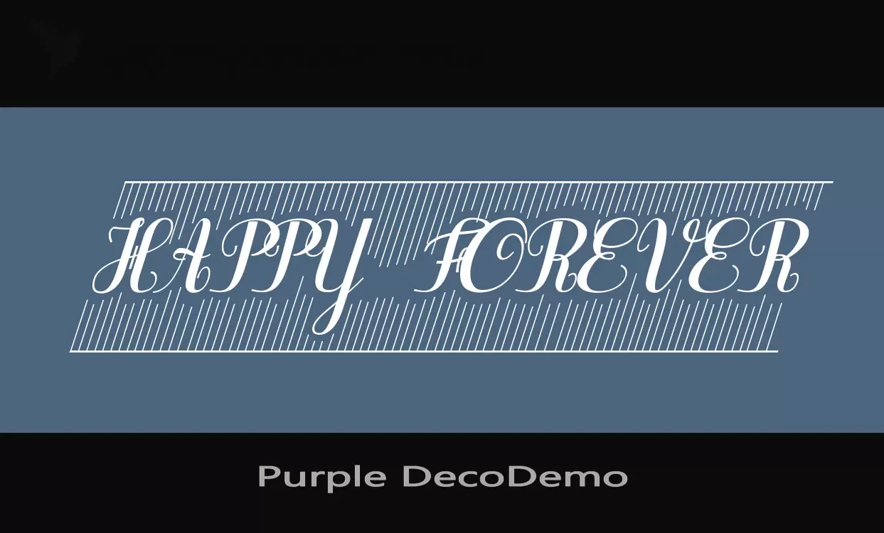 「Purple-DecoDemo」字体效果图
