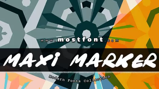 Typographic Design of Maxi-Marker
