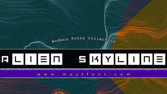 Typographic Design of Alien-Skyline