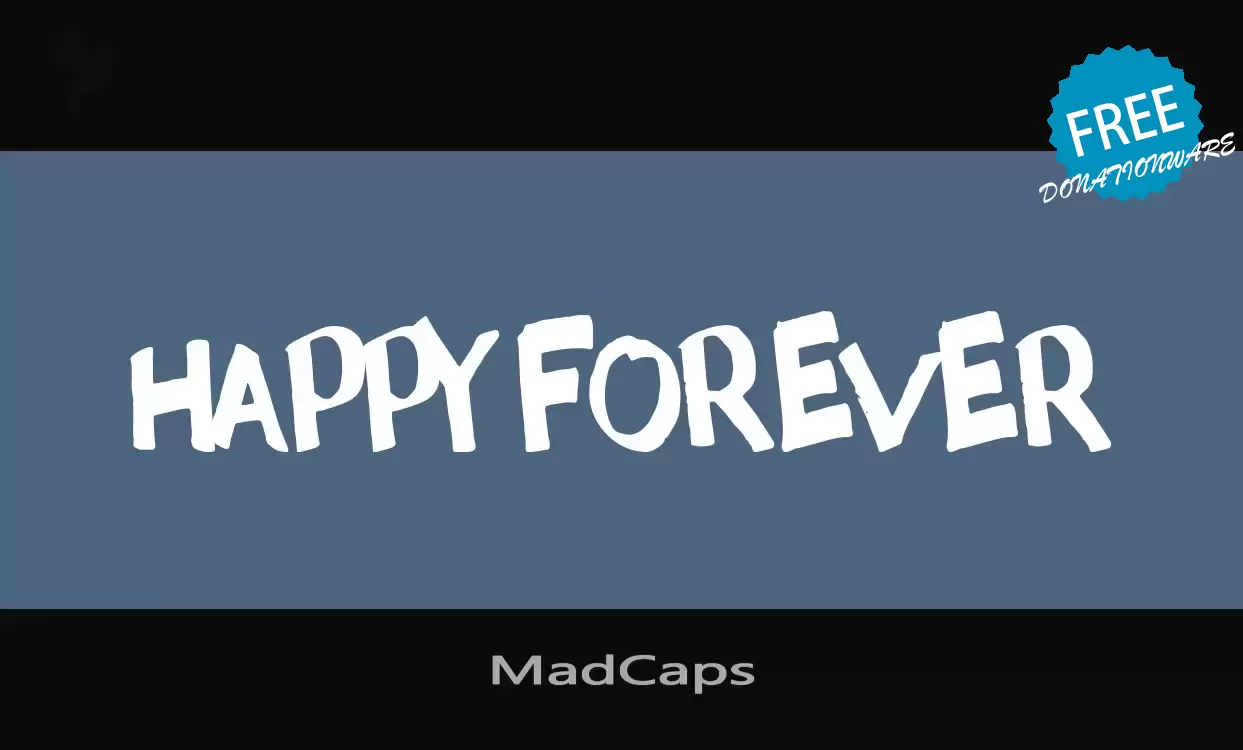 「MadCaps」字体效果图