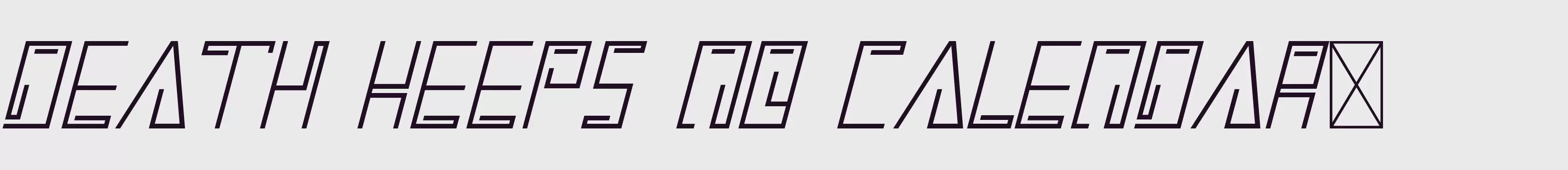 「HeosDemoItalic」字体效果图