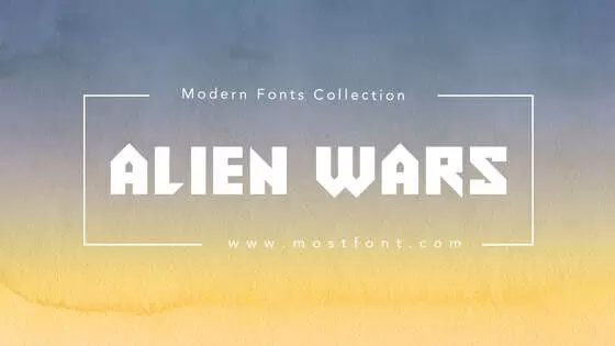 Typographic Design of Alien-Wars
