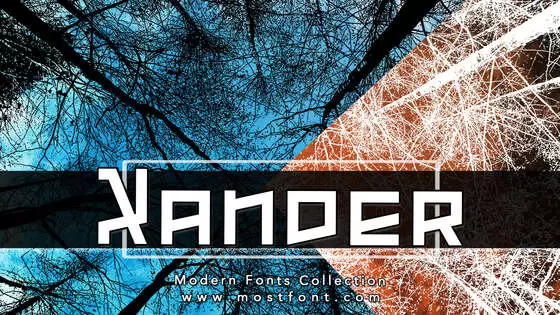 Typographic Design of Xander