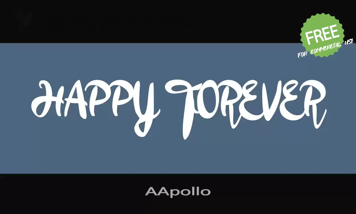 「AApollo」字体效果图
