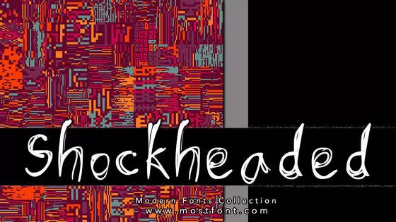 「Shockheaded」字体排版图片