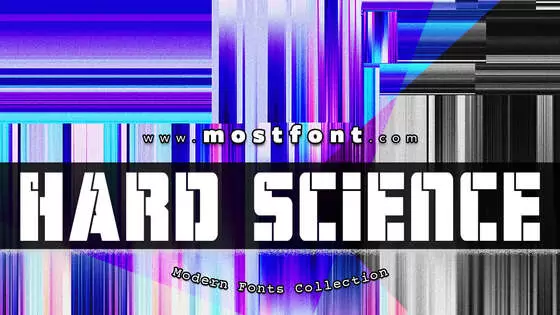 Typographic Design of Hard-Science-Bold