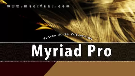 Typographic Design of Myriad-Pro
