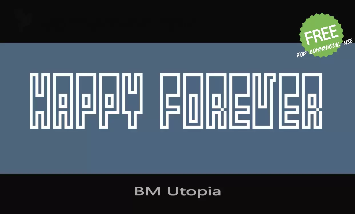 Font Sample of BM-Utopia