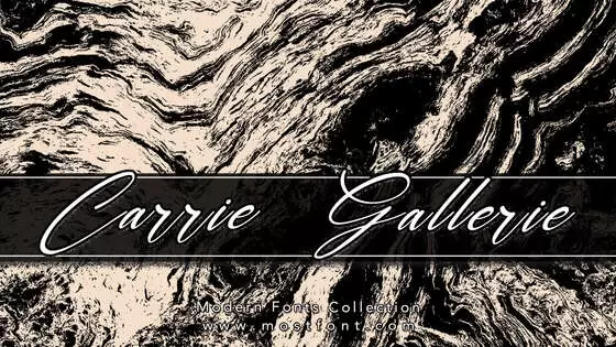 「Carrie--Gallerie」字体排版样式