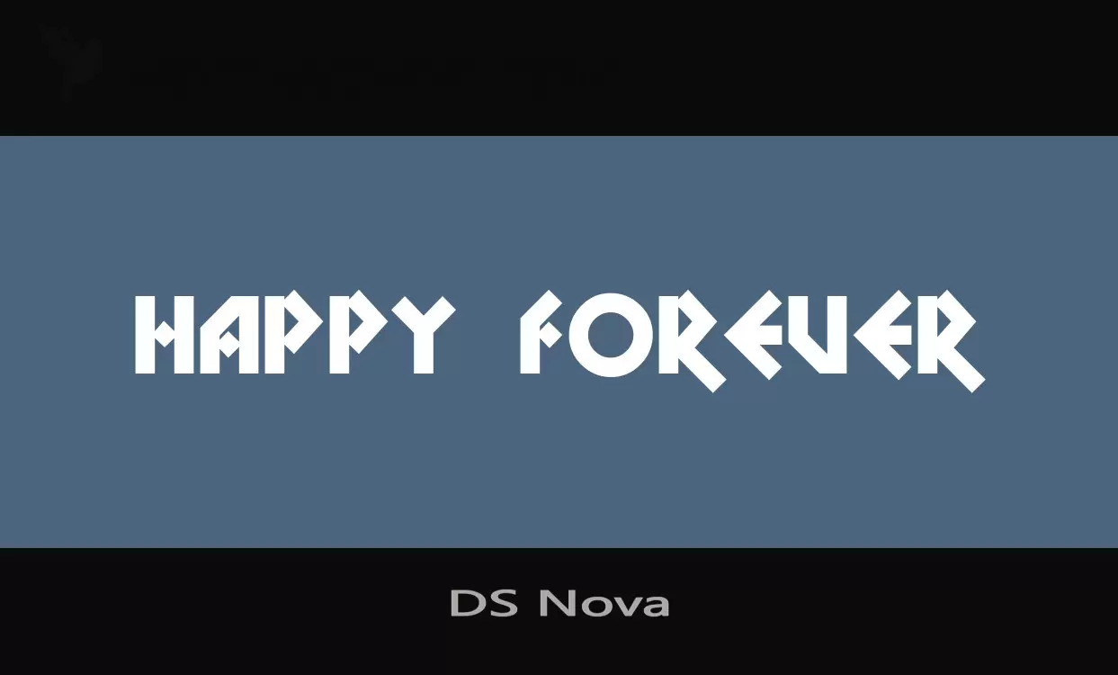 「DS-Nova」字体效果图