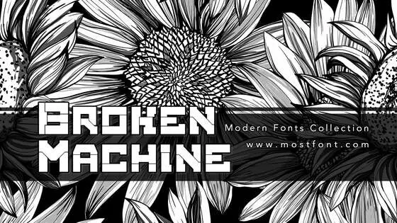 「BrokenMachine」字体排版图片