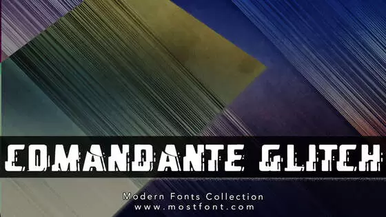 Typographic Design of Comandante-Glitch