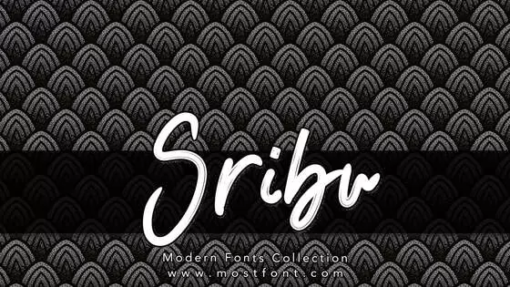 「Sribu」字体排版样式