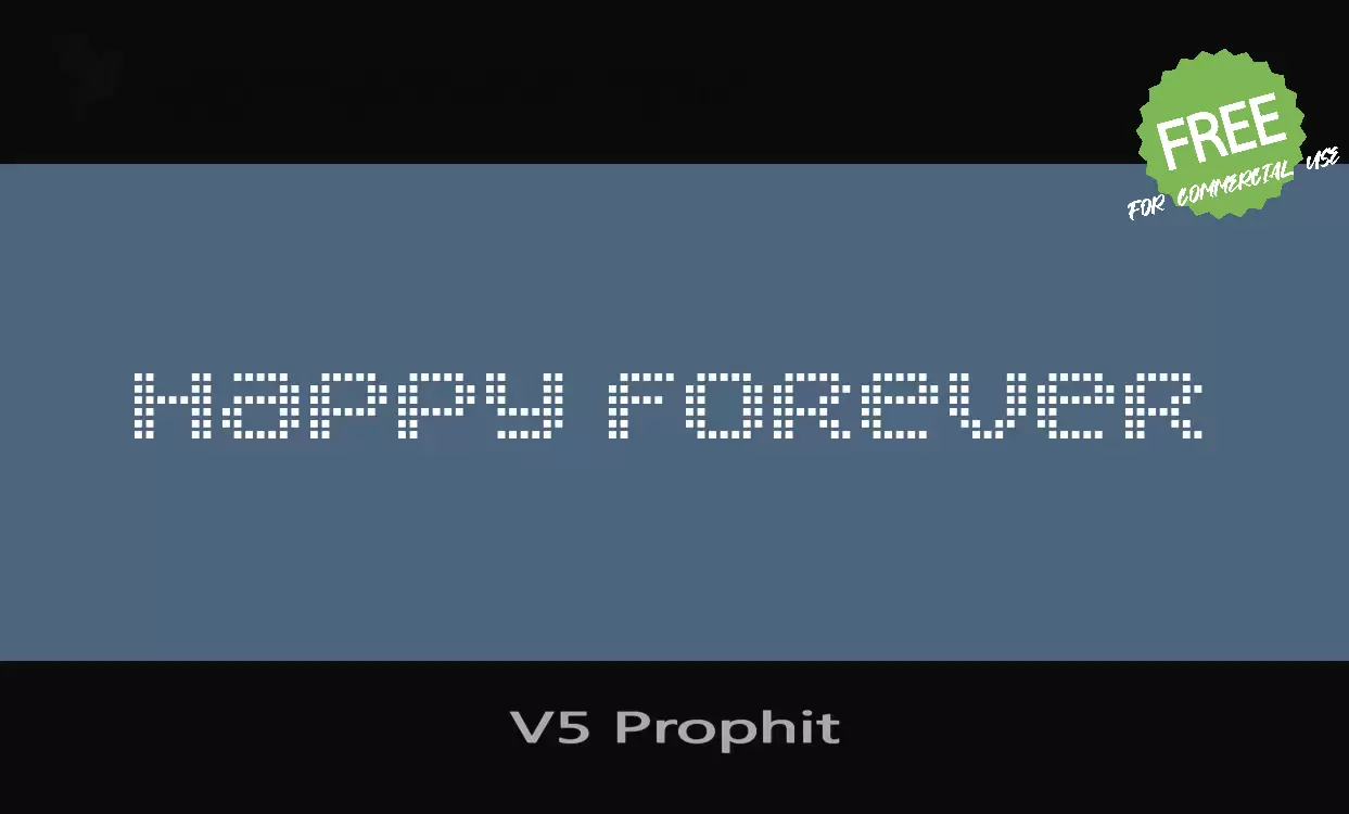 「V5-Prophit」字体效果图