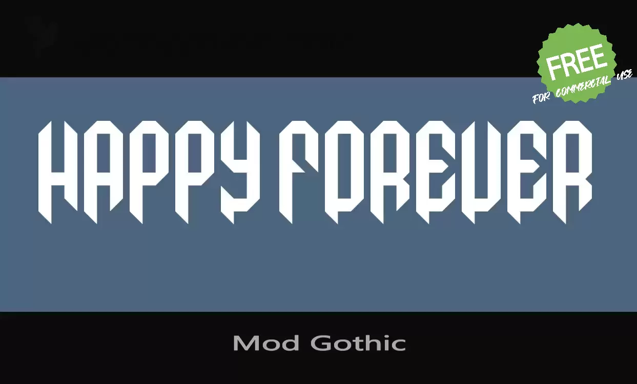 Sample of Mod-Gothic
